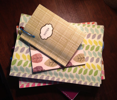 A collection of notebooks for making my many lists