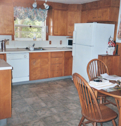 Original cabinets from the 50's. I actually love these cabinets.