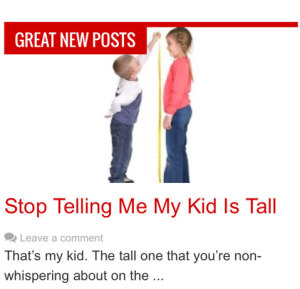 he’s so tall.